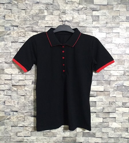 Polo Neck Pique T-shirt