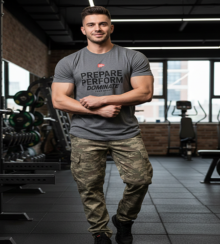 Baumwoll Slim Fit T-Shirt Produktion