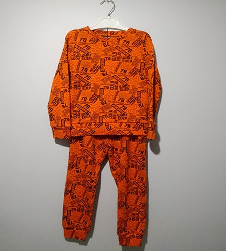 two yarn kids suit printed